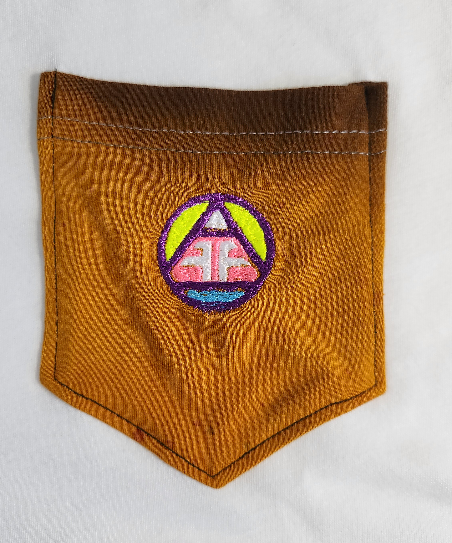 Crop Pocket Tee - Brown Trout