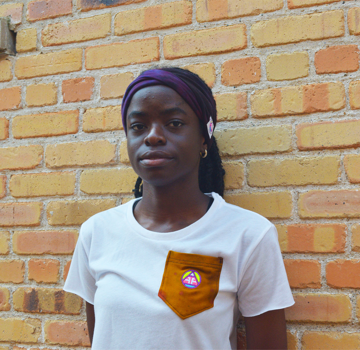 Crop Pocket Tee - Brown Trout