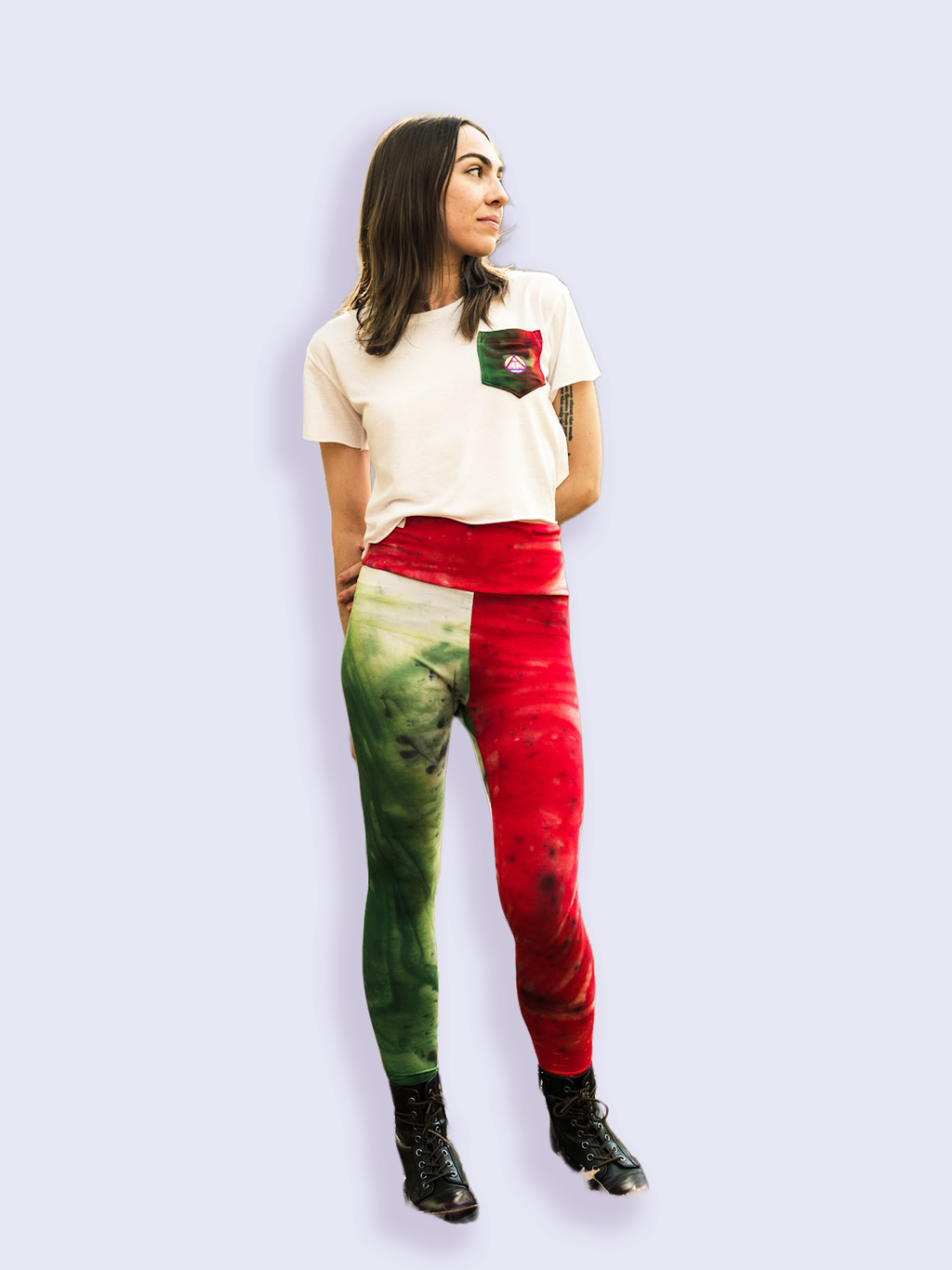 Rainbow Trout Print Leggings