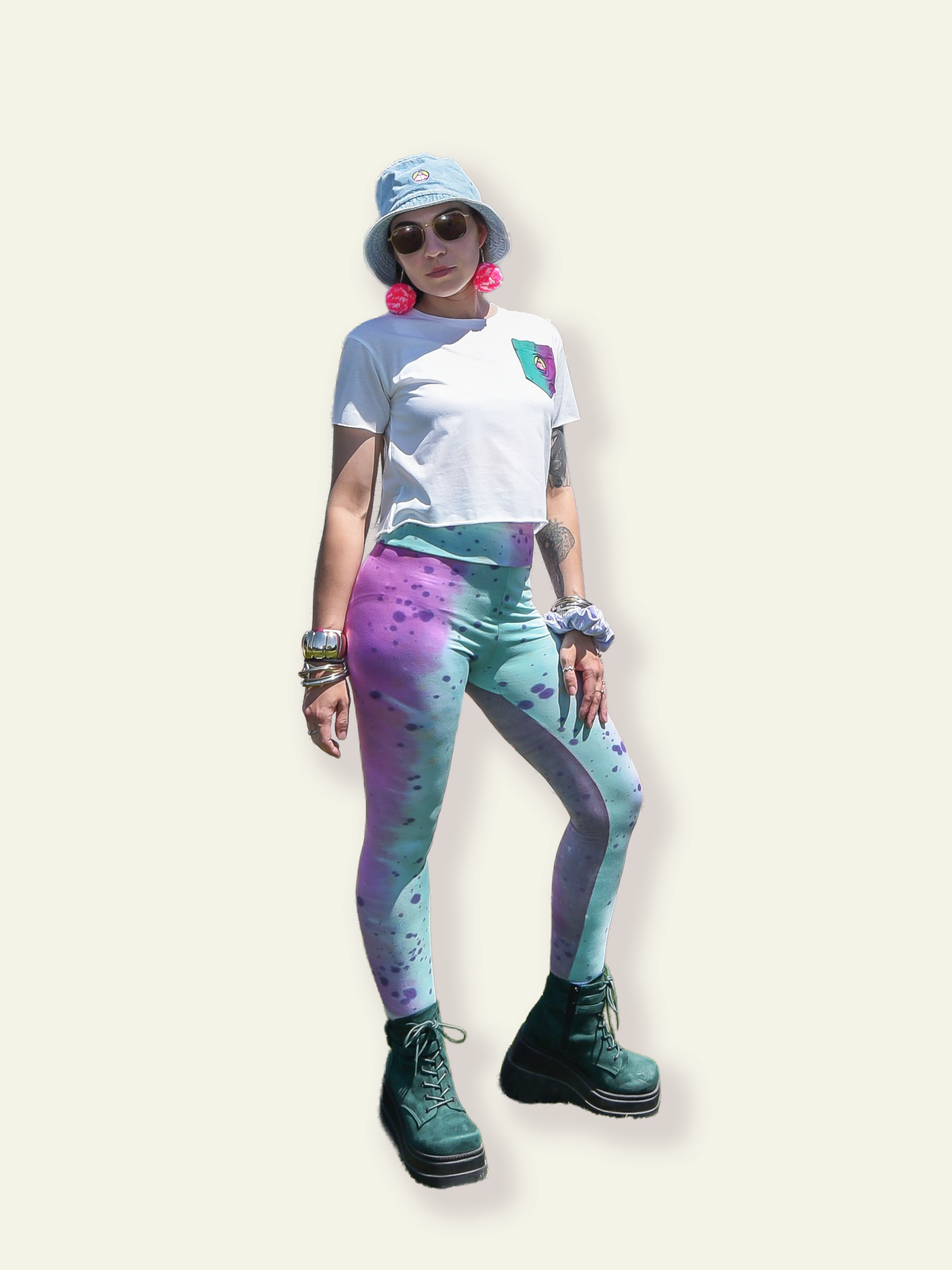 Blue Bonefish Leggings