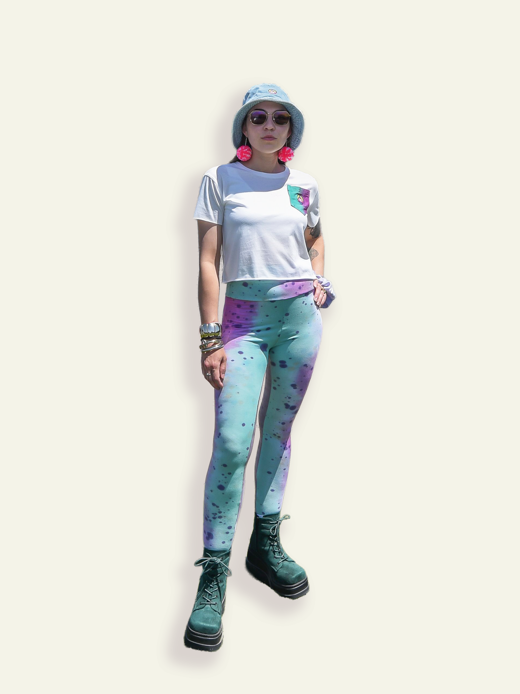 Blue Bonefish Leggings