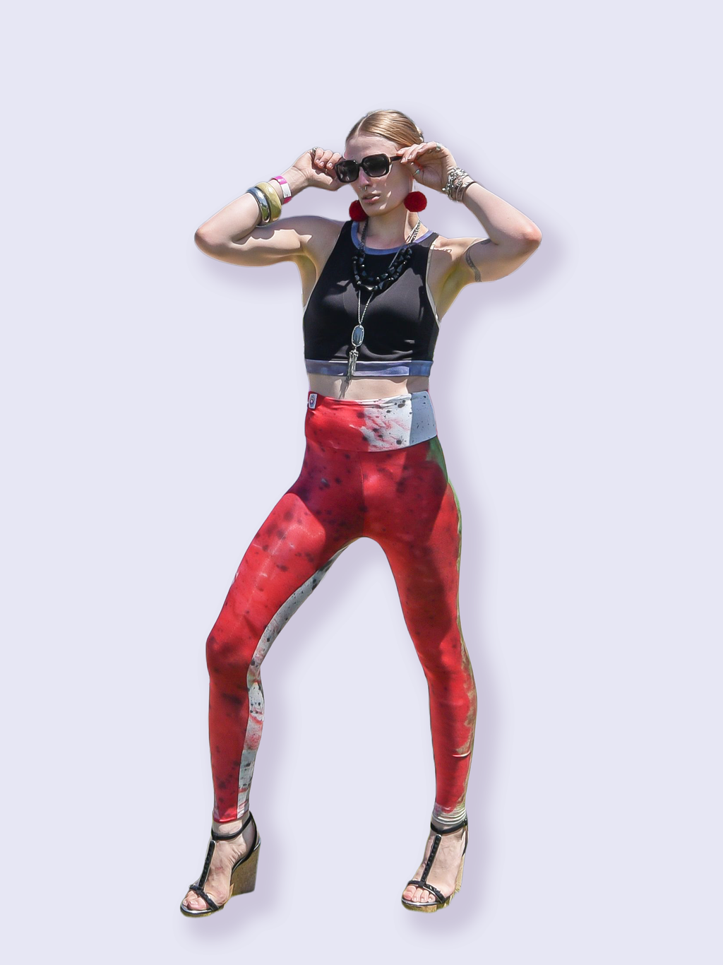 Rainbow Trout Print Leggings